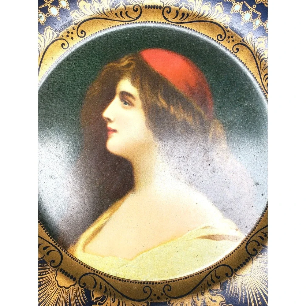 1905 Vienna Art Plate Beautifully Framed French France